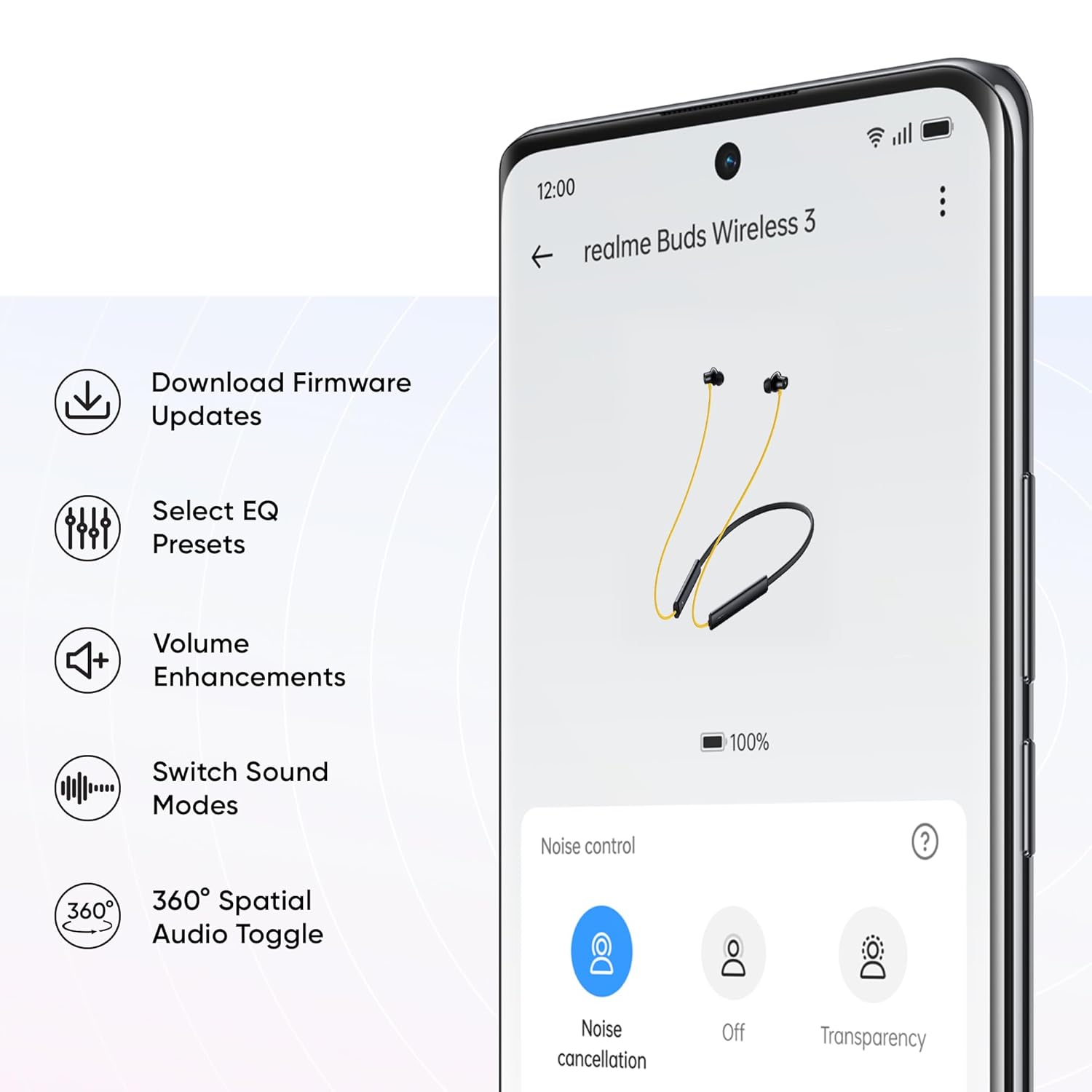 realme Buds Wireless 3 Neckband with Active Noise Cancellation (IP55 Water Resistant, Google Fast Pairing) realme Buds Wireless 3 Neckband with Active Noise Cancellation (IP55 Water Resistant, Google Fast Pairing)