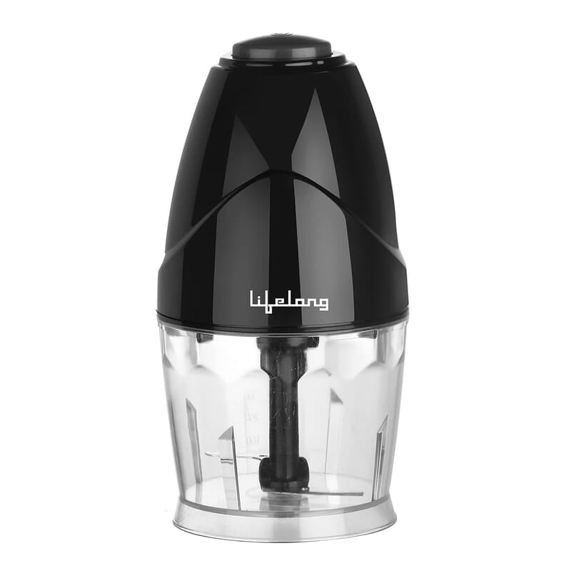 Lifelong LLEC921 300W Regalia Electric Chopper with 2 Attachments Mince, Puree, Whisk, Blend  Vegetable Chopper