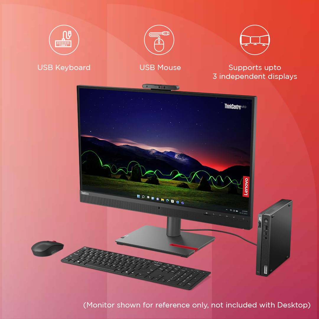 Lenovo ThinkCentre Neo 50q Tiny Intel Core i5 13th Gen Light Desktop (12LNA00LIH)