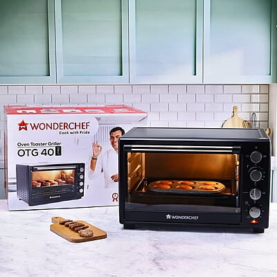 Wonderchef Oven Toaster Grille-40 litres Multi-Stage Heat Selection Bake, Grill, Roast