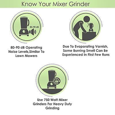 Preethi Trio mixer grinder 500 watt 3 Jars, transparent