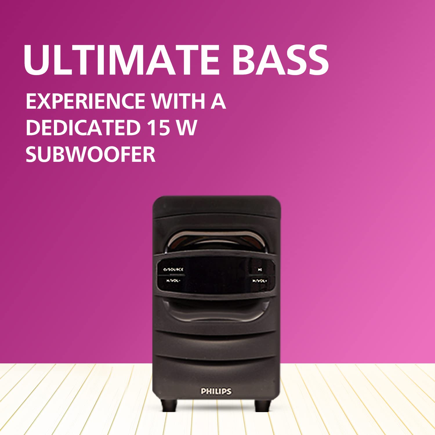 PHILIPS Audio SPA5128B 5.1 CH 40W Bluetooth Multimedia Speakers