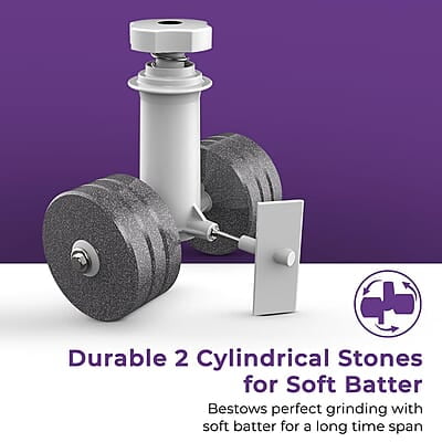 Crompton's Duro Classic Wet Grinder with 150W Motor for Uniform Grinding, High Grade 2L Stainless Steel Drums, Strong ABS Body