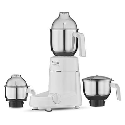 Preethi Chef Pro, MG-128, 750 Watt, 3 Jars, 5 year motor warranty, 2 years product guarantee