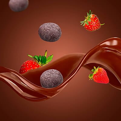 SMOOR Premium Chocolate Coated Strawberry Dragees 55% Cocoa Creamy Dark Couverture Chocolate Covered Strawberries 100g