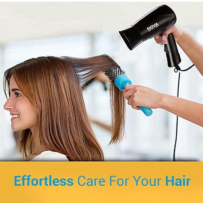 Nova NHP 8100 Silky Shine 1200 Watts Hot and Cold Foldable Hair Dryer