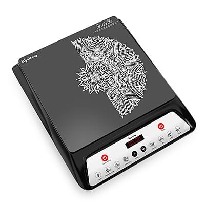 Lifelong 1800 Watt Induction Stove With Surge Protection, Electric Induction, 7 Preset Indian Menu Options