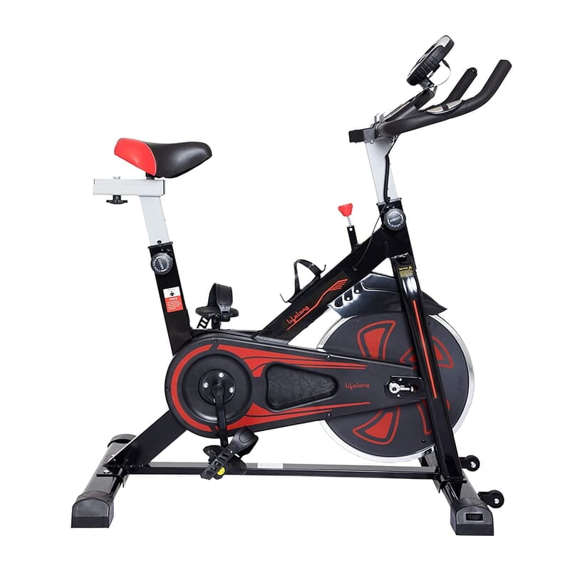 Lifelong LLF89 Fit Pro Spin Fitness Bike with 8Kg Flywheel, Adjustable Resistance, LCD Monitor and Heart Rate Sensor Lifelong LLF89 Fit Pro Spin Fitness Bike with 8Kg Flywheel, Adjustable Resistance, LCD Monitor and Heart Rate Sensor