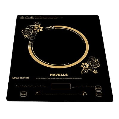 Havells Induction Glass Ceramic Cooktop Tc20 With 9 Cooking Modes Bis Approved 2000 Watt