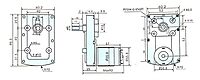 12V 150 RPM Square Gear motor