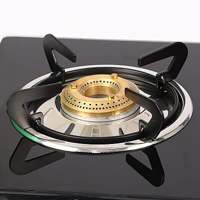 Wonderchef Glory 2 Burner Glass Cooktop, Stainless Steel Drip Tray,Manual Ignition Gas Stove
