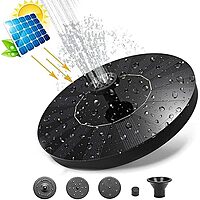 solar fountain Solar Water Fountain Sun Powered Outdoor Sprinkler Decorative