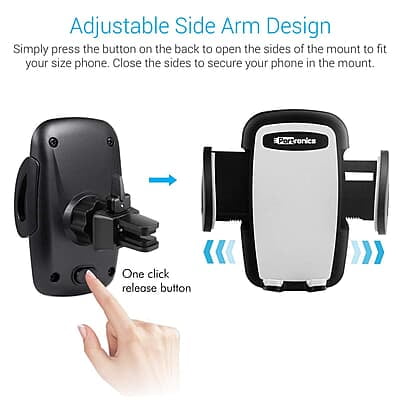 Portronics CLAMP X Car-Vent Mobile Holder 360 Degree Rotational, Strong Lock Mechanism