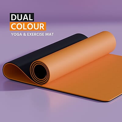 Lifelong Dual Color TPE Material Yoga Mat for Women & Men 6mm Anti-Slip Yoga Mat for Gym Workout Exercise Mat Lifelong Dual Color TPE Material Yoga Mat for Women & Men 6mm Anti-Slip Yoga Mat for Gym Workout Exercise Mat