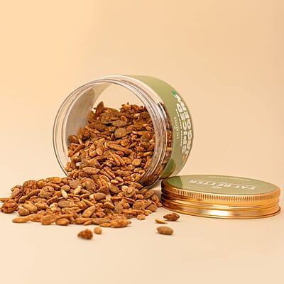 EAT BETTER CO - Five Seed Mix - Spiced Jaggery - Five Super Seeds - Roasted with Jaggery and Indian Spices - Pumkin, Sunflower, Melon, Watermelon, Sesame seeds. Seeds for eating 200gm value pack