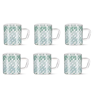 Borosil Vision Vista Tea n Coffee Classic Mug Set of 6 Pcs 210 ml | Borosillicate Glass, Microwave Safe, Scratch Resistance, Lightweight | for Chai, Green Tea, Milk Borosil Vision Vista Tea n Coffee Classic Mug Set of 6 Pcs 210 ml | Borosillicate Glass, Microwave Safe, Scratch Resistance, Lightweight | for Chai, Green Tea, Milk