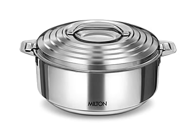MILTON Galaxia 7500 Double Walled Stainless Steel Casserole, 6.2 litres, Silver