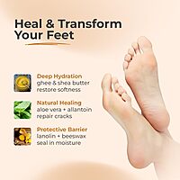 Granules Ghee-Based Foot Cream for Cracked Heels & Dry Feet 50g Granules Ghee-Based Foot Cream for Cracked Heels & Dry Feet 50g