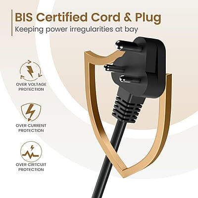 Portronics Power Plate 21 Extension Board with 3 Universal Sockets, 1.5 Meter Long Cord, 1440 Watts, Fireproof Material Portronics Power Plate 21 Extension Board with 3 Universal Sockets, 1.5 Meter Long Cord, 1440 Watts, Fireproof Material