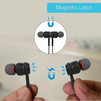Portronics Conch Gama Earphone,1.2m Tangle Free Cable, Mic, 3.5mm Aux Port Wired Gaming (Black, In the Ear) Portronics Conch Gama Earphone,1.2m Tangle Free Cable, Mic, 3.5mm Aux Port Wired Gaming (Black, In the Ear)