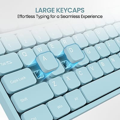 Portronics Ki-Pad 3 USB Wired Keyboard with Large Keycaps, Noise-Free Typing, Fn Multimedia Hotkeys, Full-Size Layout with Num Pad, Ergonomic Design, 1.5m USB Cable