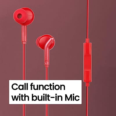 Zebronics Zeb-Bro in Ear Wired Earphones with Mic, 3.5mm Audio Jack, 10mm Drivers, Phone/Tablet Compatible