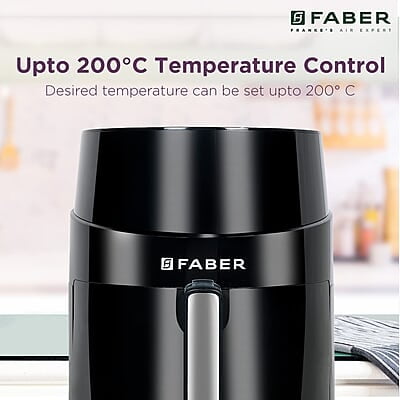 Faber 4.5L 1500W Air Fryer Fry, Bake, Roast, Toast, Defrost, Grill & Reheat 8-Preset Menu