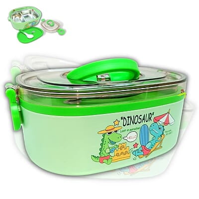 Dinosaur Lunch Box Thermal Stainless Steel 1000 ML Insulation Brunch Munch Box Tableware Set Portable Lunch Containers for Kid Dinosaur Lunch Box Thermal Stainless Steel 1000 ML Insulation Brunch Munch Box Tableware Set Portable Lunch Containers for Kid