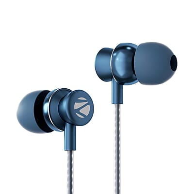 ZEBRONICS BUDS C10 in-Ear Type-C Earphone with in-line Mic, Metallic Design, Volume Control, 1.2m Cable, 10mm Driver