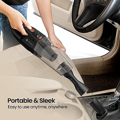 Portronics Mopcop Rechargeable Handheld Vacuum Cleaner for Home & Car