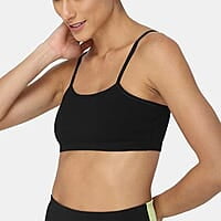 Girls Padded Training Bra, Crop Cami Training Bras for Girls. Sports bra with Non-Removable Padding, Uniform bra, Starter Bra, Begginers Bra-Black Girls Padded Training Bra, Crop Cami Training Bras for Girls. Sports bra with Non-Removable Padding, Uniform bra, Starter Bra, Begginers Bra-Black