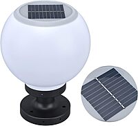 Globe Model Garden Gate Light Waterproof For Garden Patio Yard Walkway Column Lamp