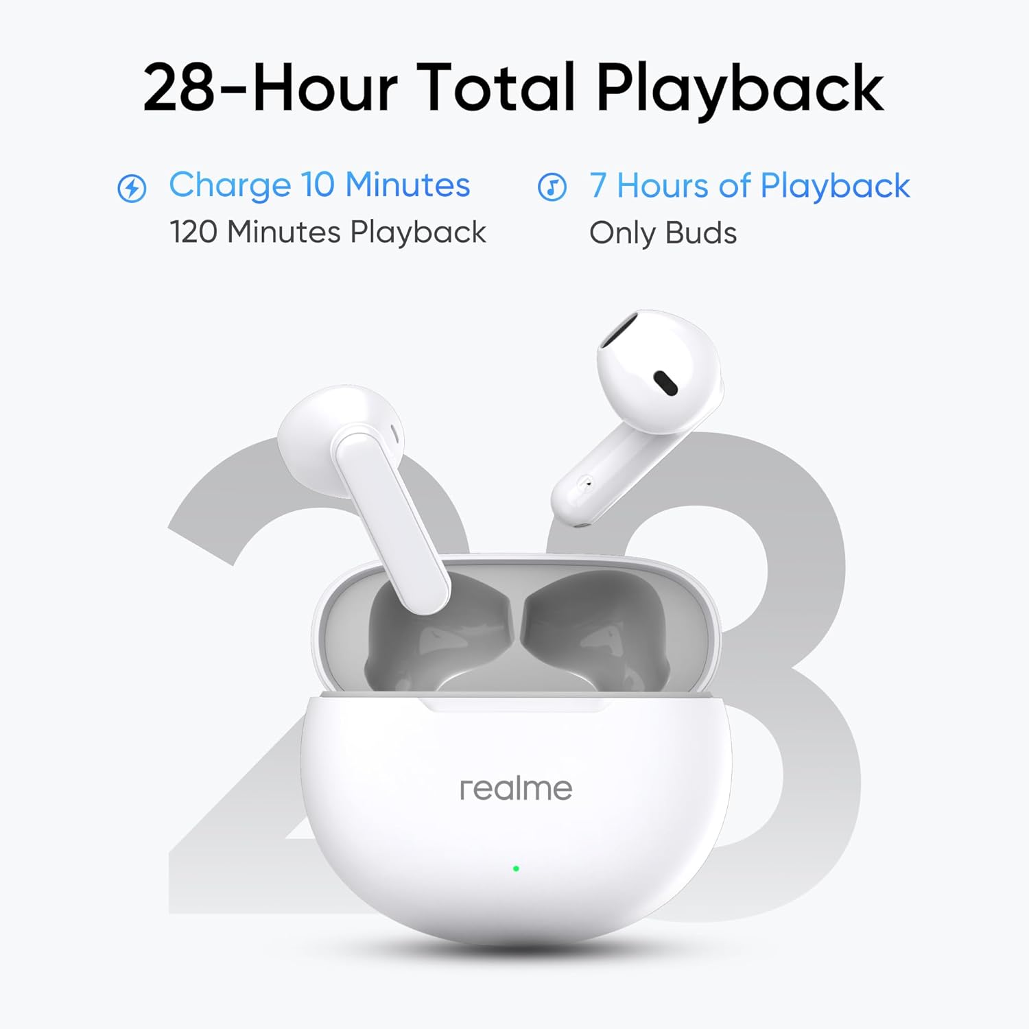 realme Buds T01 Truly Wireless in-Ear Earbuds with AI ENC for Calls, 13mm Dynamic Driver, Upto 28Hrs Battery,88mm Latency,Bluetooth V5.4 & Google Fast Pair (Black) realme Buds T01 Truly Wireless in-Ear Earbuds with AI ENC for Calls, 13mm Dynamic Driver, Upto 28Hrs Battery,88mm Latency,Bluetooth V5.4 & Google Fast Pair (Black)