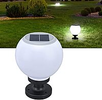 Globe Model Garden Gate Light Waterproof For Garden Patio Yard Walkway Column Lamp