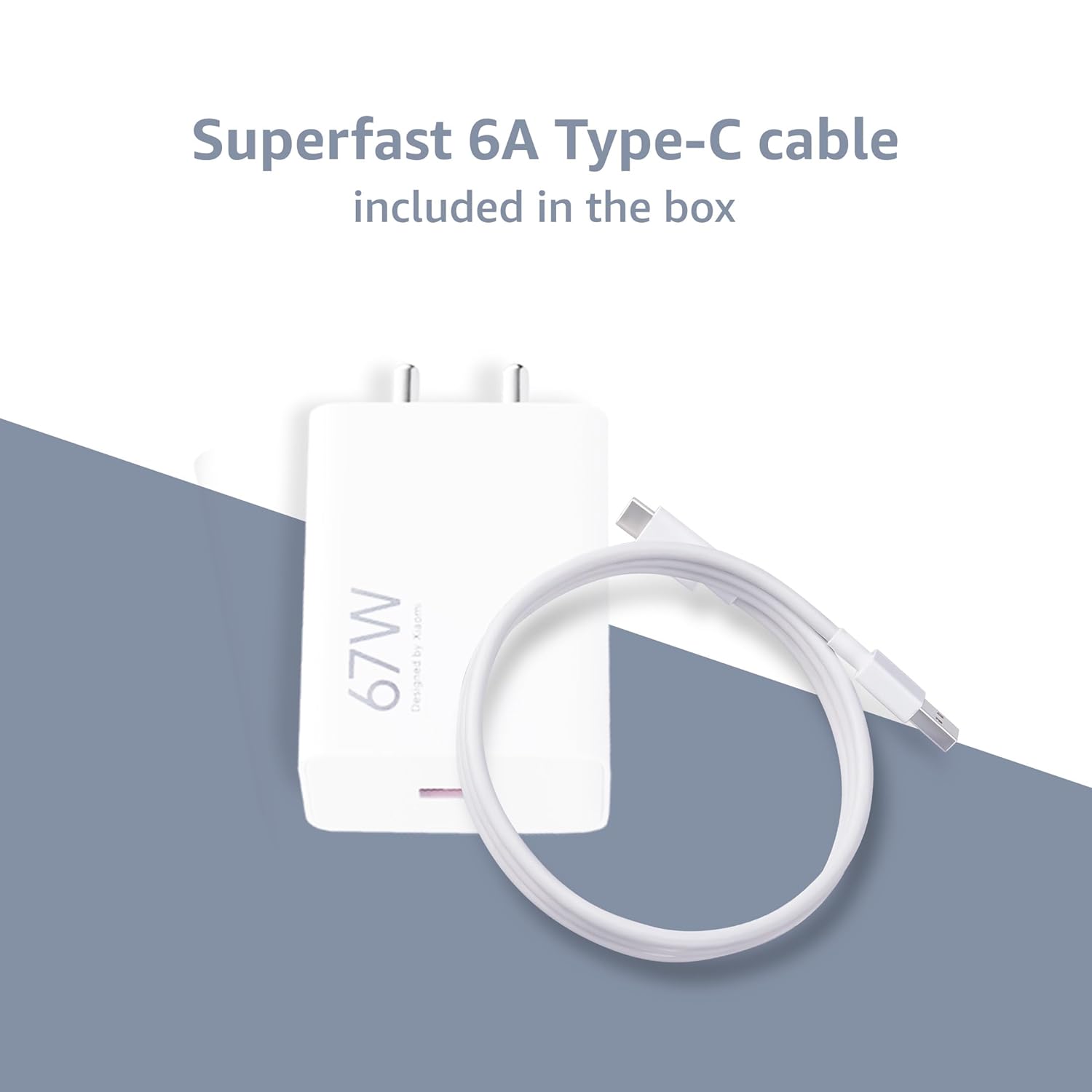 MI Xiaomi 67W Fast Charger USB-C Charging Adapter ,Quick Charge 4.0 Power Delivery PD Charger with Cable for Redmi Note, Poco, Mi Phone Series (White) MI Xiaomi 67W Fast Charger USB-C Charging Adapter ,Quick Charge 4.0 Power Delivery PD Charger with Cable for Redmi Note, Poco, Mi Phone Series (White)