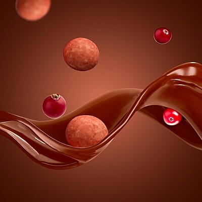 SMOOR Premium Chocolate Coated Cranberry Dragees 55% Cocoa Creamy Dark Couverture Chocolate Covered Cranberries 100g