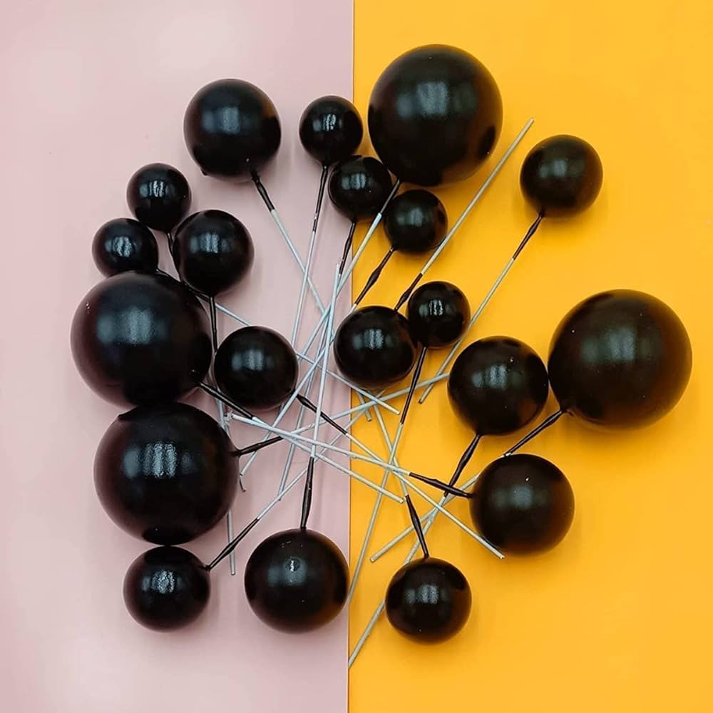 Faux balls Black