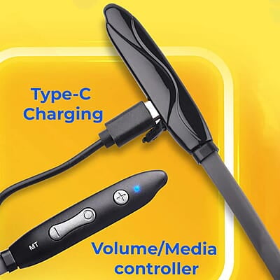 ZEBRONICS Zeb-Escape 10 Wireless BT Earphone with Neckband Volume/Media Control Magnetic earpiece