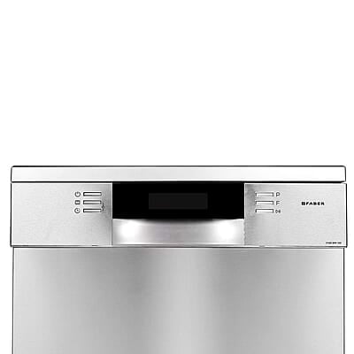 Faber 14 Place Settings Dishwasher ( FFSD 8PR 14S, Silver, Power 3D Wash for Tough Stains, Silent operation
