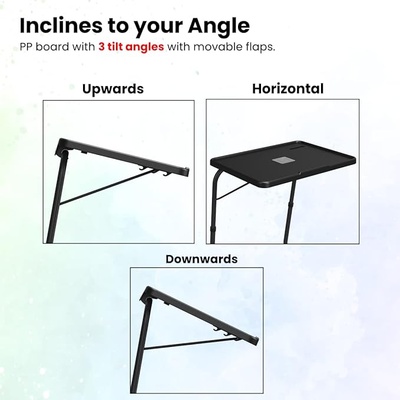 Portronics My Buddy F Multipurpose Movable & Adjustable Laptop Table (Black) Portronics My Buddy F Multipurpose Movable & Adjustable Laptop Table (Black)