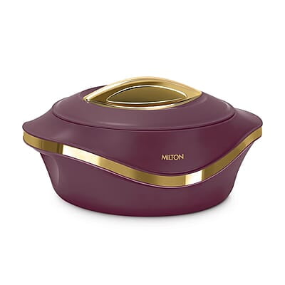 MILTON Pearl 1000 Inner Stainless Steel Casserole, 860 ml Maroon