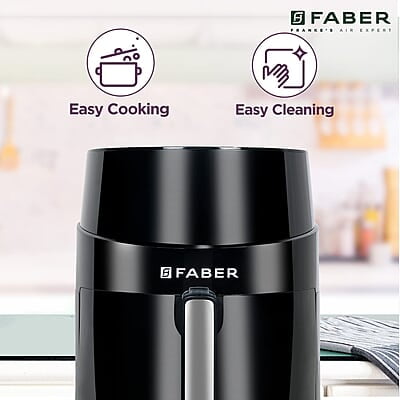 Faber 4.5L 1500W Air Fryer Fry, Bake, Roast, Toast, Defrost, Grill & Reheat 8-Preset Menu