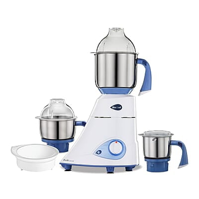 Preethi Blue Leaf Diamond MG-214 750 Watt Mixer Grinder with 3 Jars (Wet Grinding (1.5 litres) + Dry Grinding Jar (0.5 litre) + Chutney Jar (0.4 litre)Stainless steel)