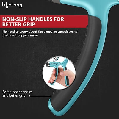 Lifelong Adjustable Hand Grip Strengthener, Hand Gripper for Men & Women for Gym Workout Lifelong Adjustable Hand Grip Strengthener, Hand Gripper for Men & Women for Gym Workout