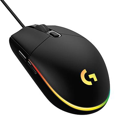 LOGITECH USB WIRED GAMING MOUSE WITH 8K DPI TRACKING AND CUSTOMIZABLE RGB LIGHTING G102-Black