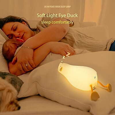Lying Flat Duck Night Light, Led Squishy Duck Lamp, Cute Light Up Duck, Silicone Dimmable Nursery Nightlight, Rechargeable Bedside Touch Lamp Lying Flat Duck Night Light, Led Squishy Duck Lamp, Cute Light Up Duck, Silicone Dimmable Nursery Nightlight, Rechargeable Bedside Touch Lamp
