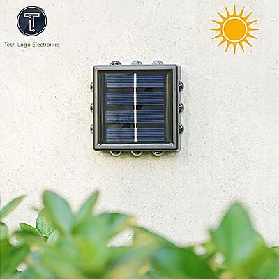 Square Crab 12 Led All Side Solar Light LED Wall Lights Solar Powered, Porch Light, Outdoor Square Crab 12 Led All Side Solar Light LED Wall Lights Solar Powered, Porch Light, Outdoor