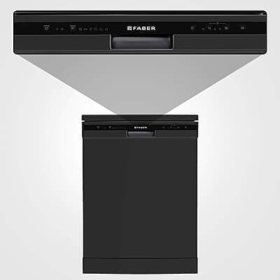Faber 12 Place Settings Dishwasher (FFSD 6PR 12S, Neo Black, Best suited for Indian Kitchen, Hygiene Wash