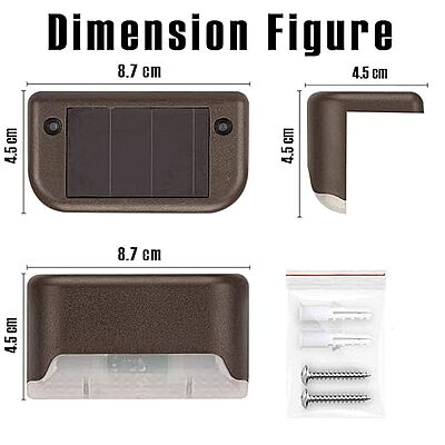 StaIr Light Solar Auto On Off Warm White Light Black Brown Color Body Available Way StaIr Light Solar Auto On Off Warm White Light Black Brown Color Body Available Way