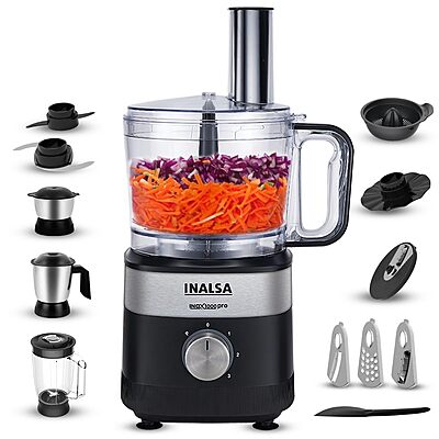 INALSA Food Processor For Kitchen With Mixer Grinder Juicer
